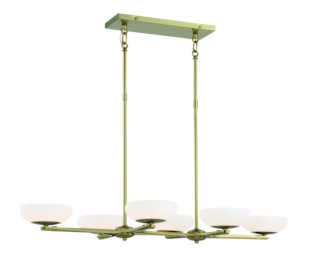 Scale LED Island Pendant in Soft Brass - available from The Lighting Shoppe, trusted by Canadian homeowners