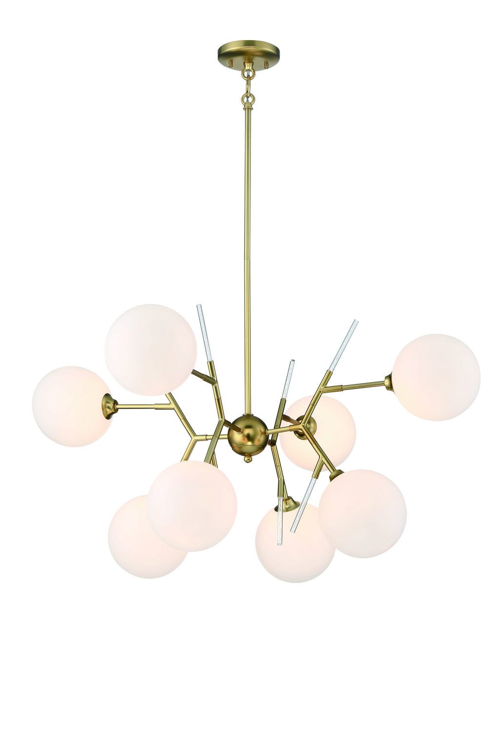 Polares Eight Light Chandelier in Honey Gold - available from The Lighting Shoppe, trusted by Canadian homeowners