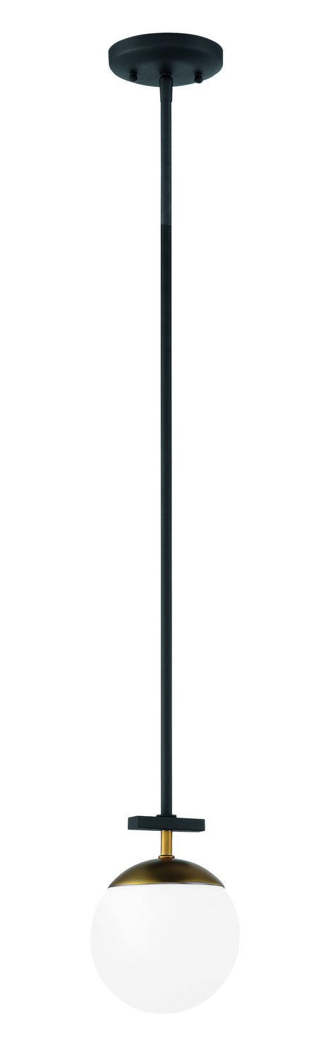 Alluria One Light Mini Pendant in Weather Coal With Autumn Gold - available from The Lighting Shoppe, trusted by Canadian homeowners