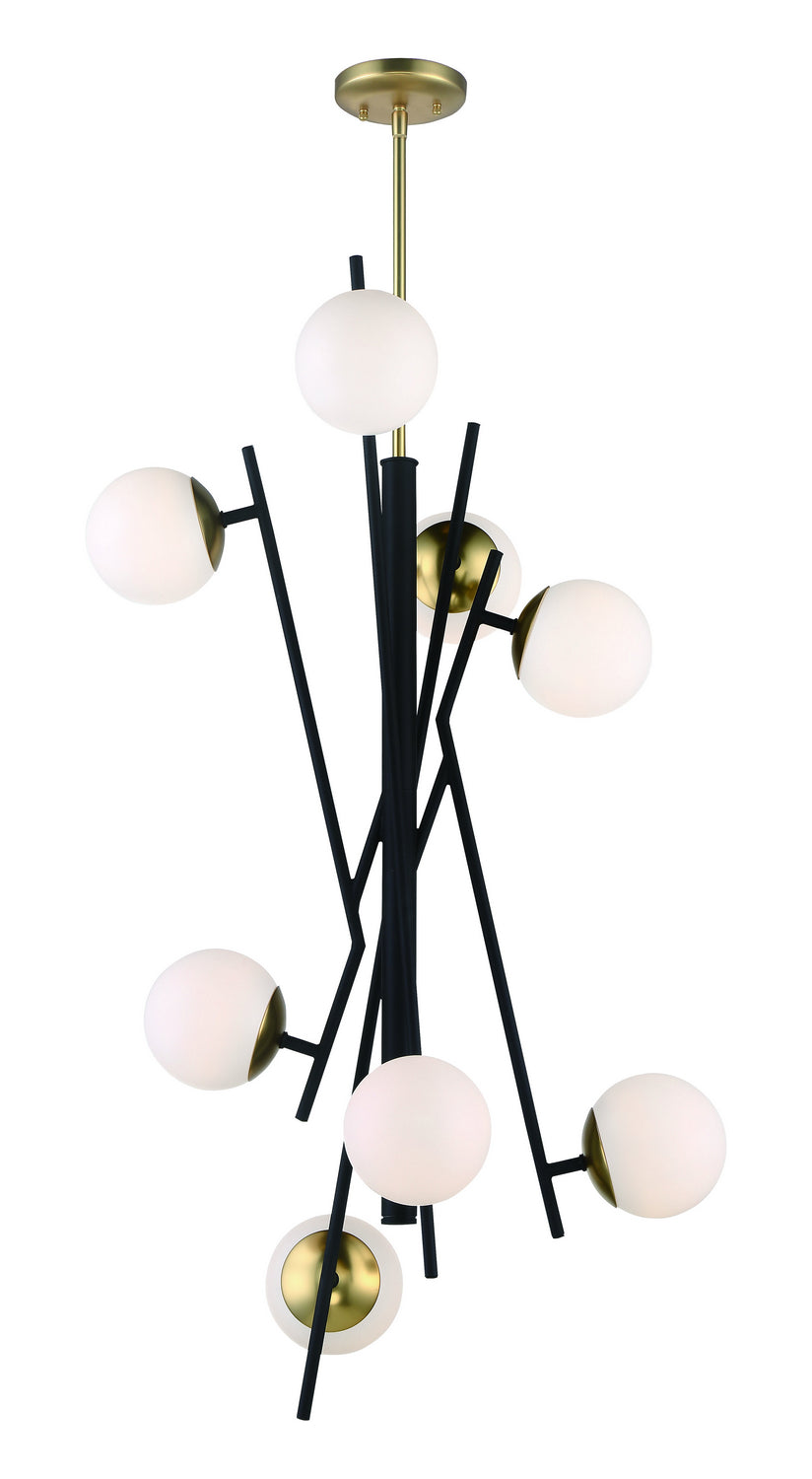 Alluria LED Foyer Pendant in Weathered Black With Autumn Gold - available from The Lighting Shoppe, trusted by Canadian homeowners