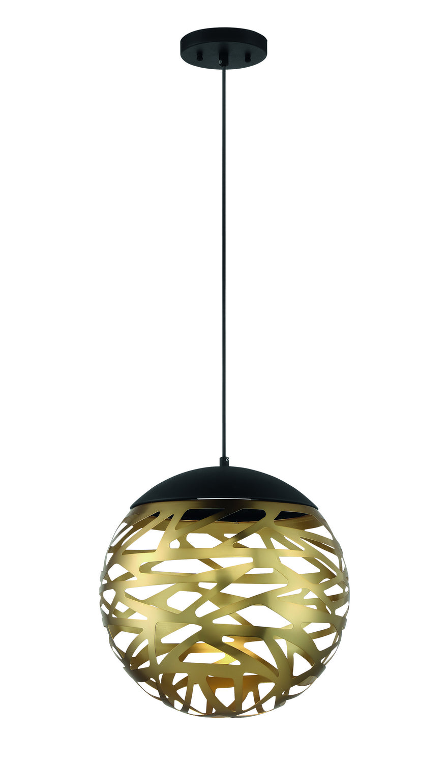 Golden Eclipse LED Pendant in Coal And Honey Gold - available from The Lighting Shoppe, trusted by Canadian homeowners