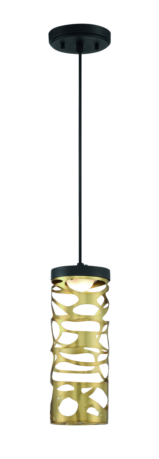 Golden Eclipse LED Mini Pendant in Coal And Honey Gold - available from The Lighting Shoppe, trusted by Canadian homeowners