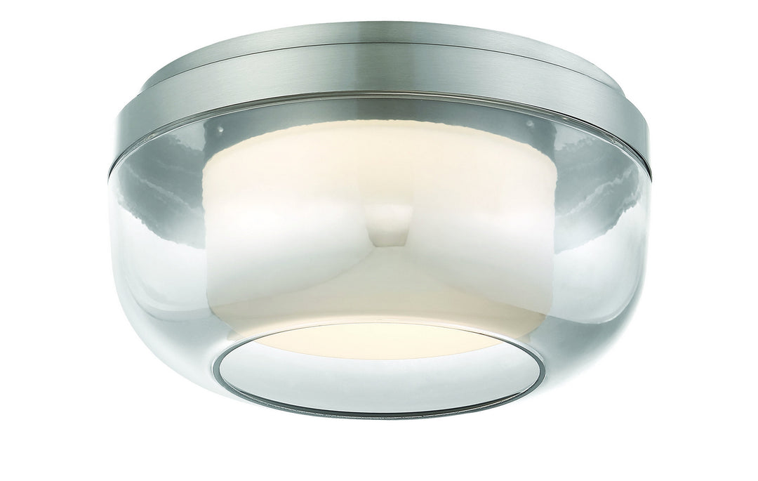 First Encounter LED Flush Mount in Brushed Nickel - available from The Lighting Shoppe, trusted by Canadian homeowners
