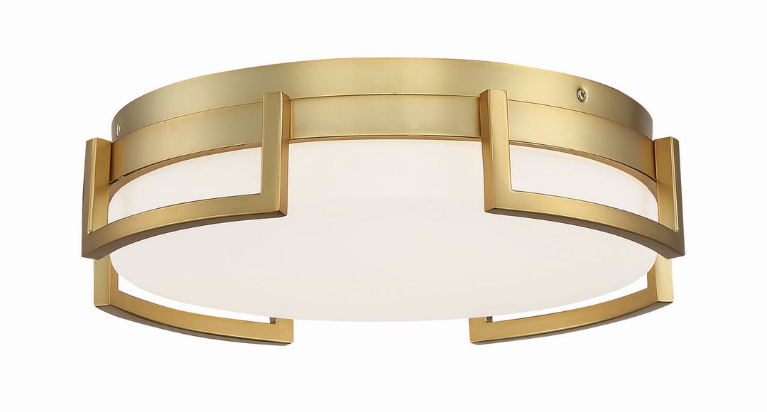 Bezel Set LED Flush Mount in Honey Gold - available from The Lighting Shoppe, trusted by Canadian homeowners
