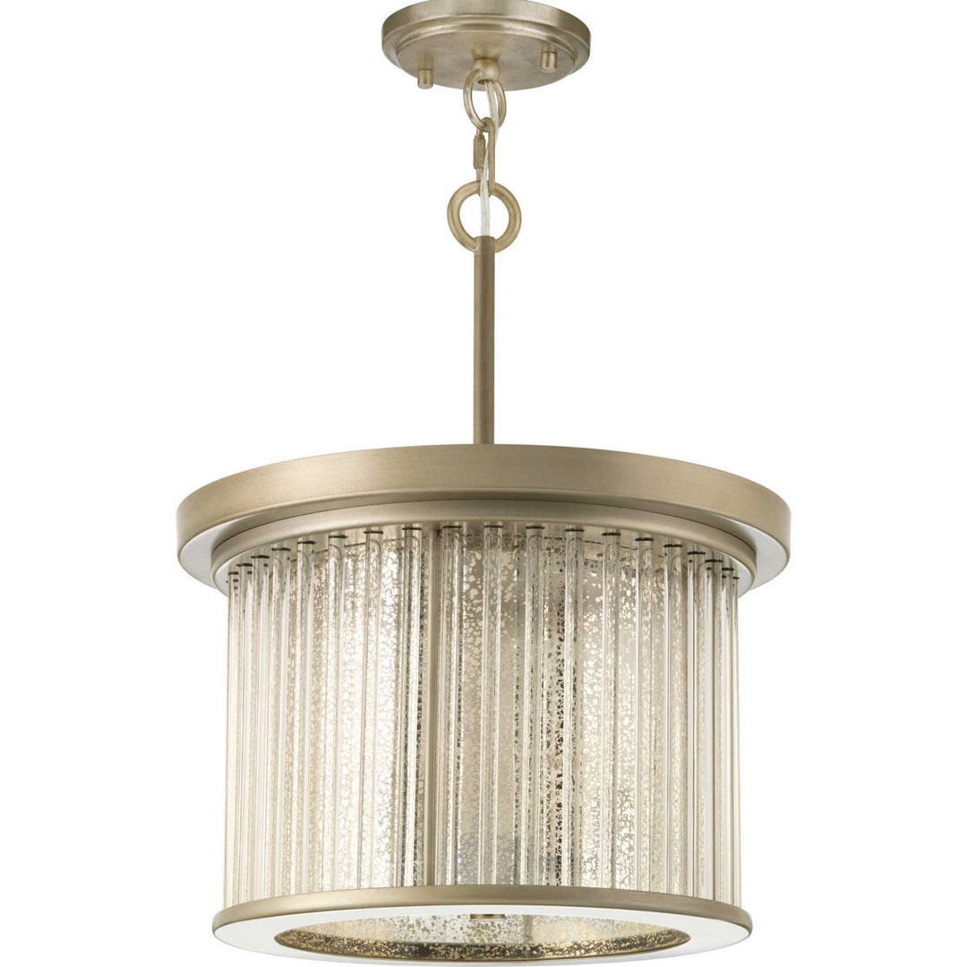 Progress Canada - P350142-081 - Three Light Semi Flush Mount - Point Dume-Sequit Point - Antique Nickel