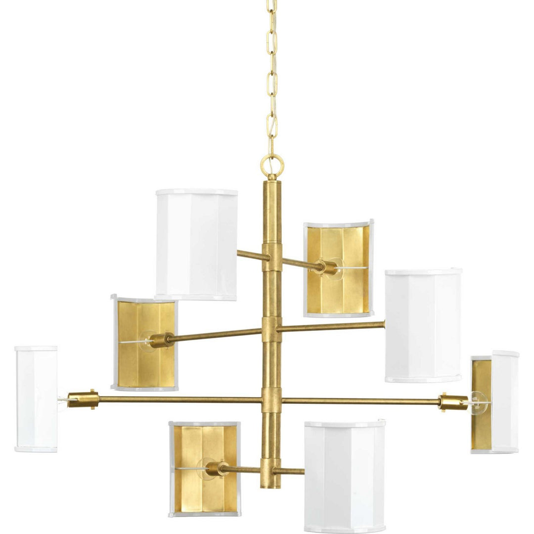 Progress Canada - P400192-160 - Eight Light Chandelier - Point Dume-Wandermere - Brushed Brass