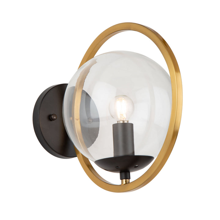 Artcraft Canada - AC10891VB - One Light Wall Sconce - Lugano - Black & Vintage Brass