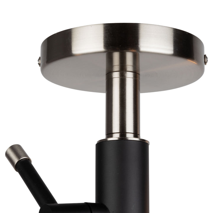 Artcraft Canada - AC11251NB - Three Light Semi Flush Mount - Truro - Black & Brushed Nickel