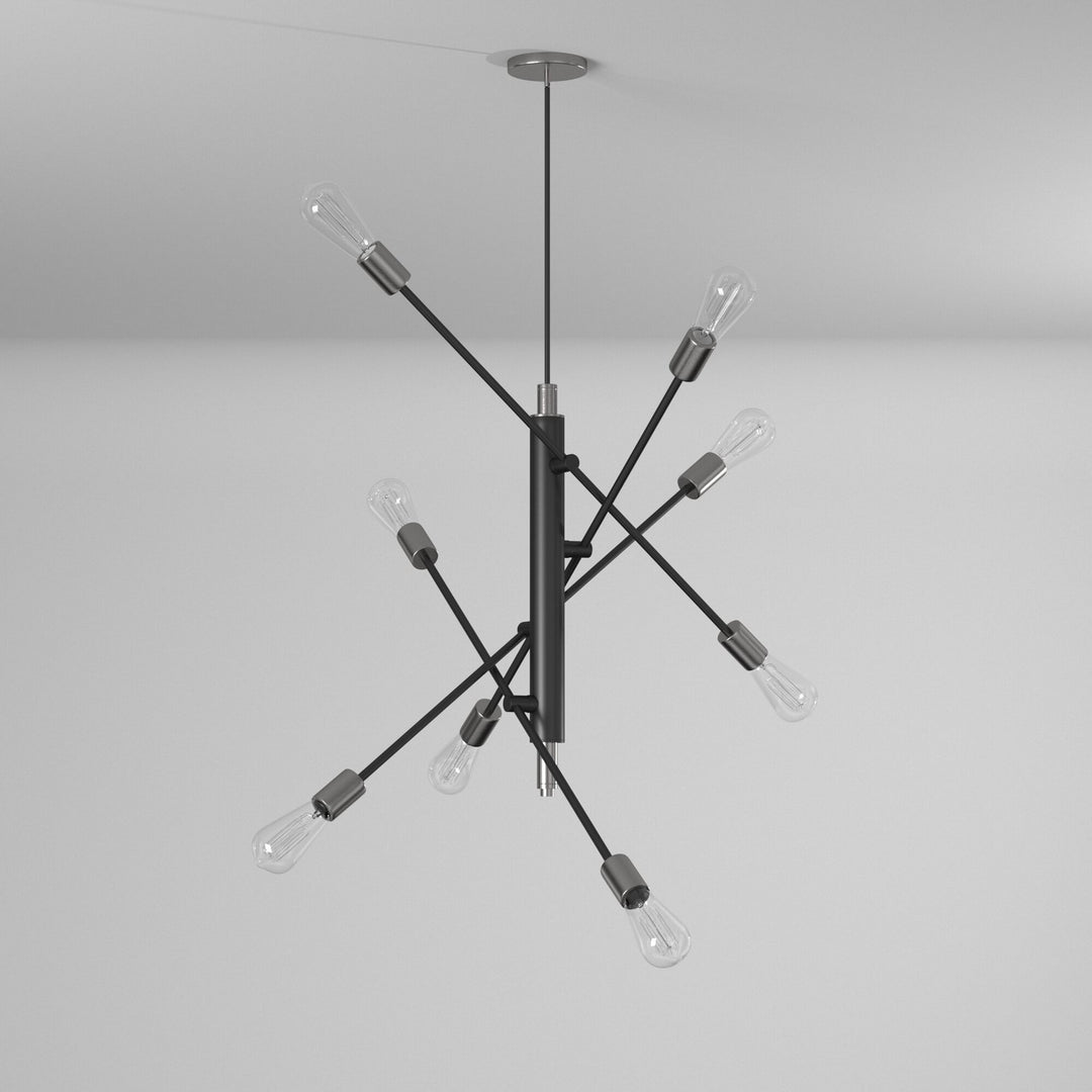Artcraft Canada - AC11253NB - Eight Light Pendant - Truro - Black & Brushed Nickel