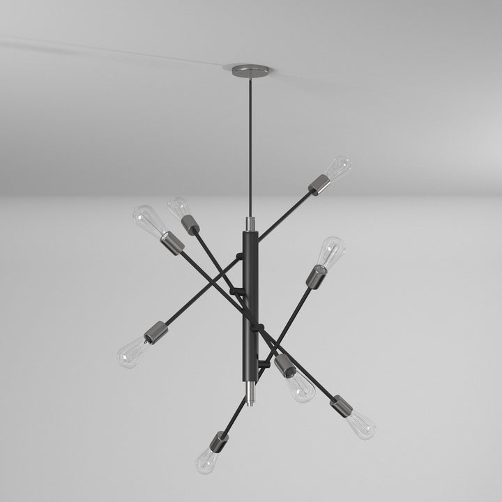 Artcraft Canada - AC11253NB - Eight Light Pendant - Truro - Black & Brushed Nickel