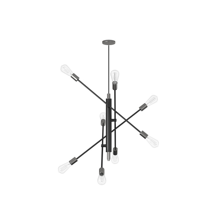 Artcraft Canada - AC11253NB - Eight Light Pendant - Truro - Black & Brushed Nickel