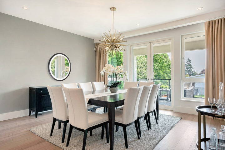 Artcraft Canada - AC11443 - Eight Light Chandelier - Sunburst - Satin Brass