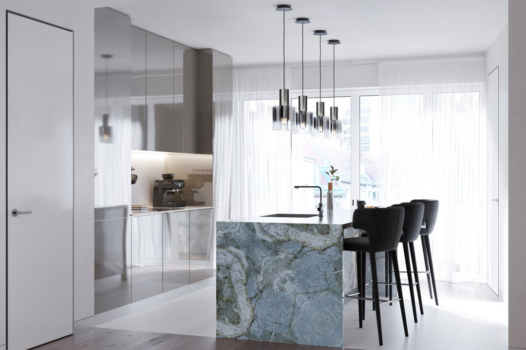 Artcraft Canada - AC11520SM - One Light Pendant - Henley - Satin Black & Smoke Glass