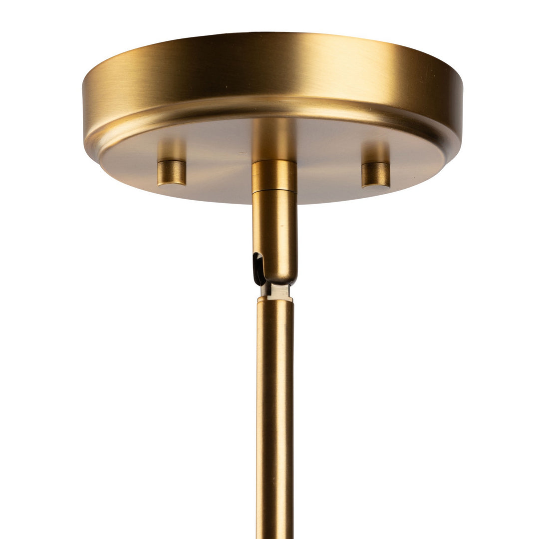 Artcraft Canada - AC11601VB - One Light Pendant - Bridgetown - Black & Harvest Brass