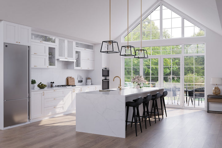 Artcraft Canada - AC11601VB - One Light Pendant - Bridgetown - Black & Harvest Brass