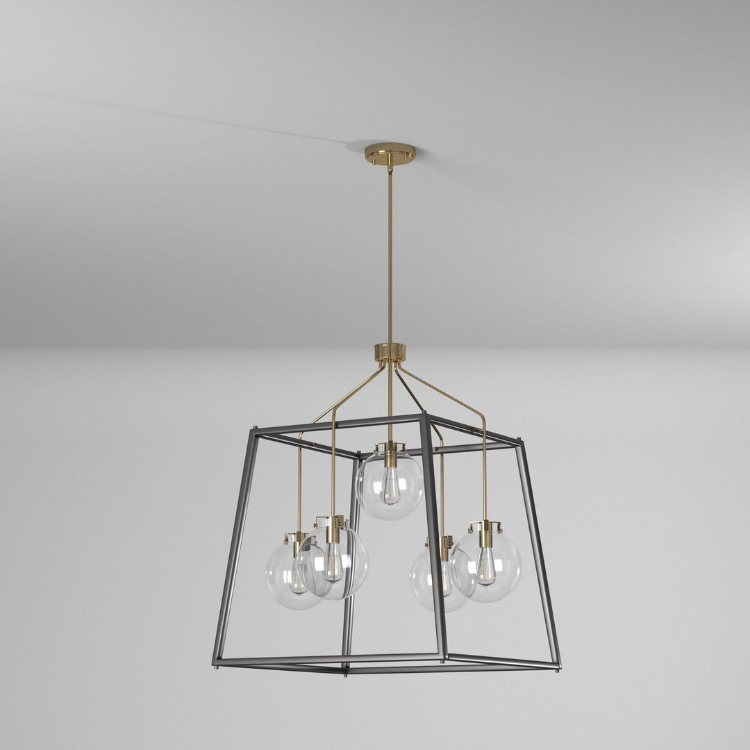 Artcraft Canada - AC11605VB - Five Light Chandelier - Bridgetown - Black & Harvest Brass