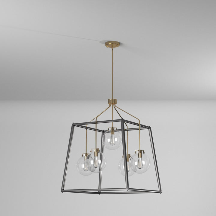 Artcraft Canada - AC11605VB - Five Light Chandelier - Bridgetown - Black & Harvest Brass