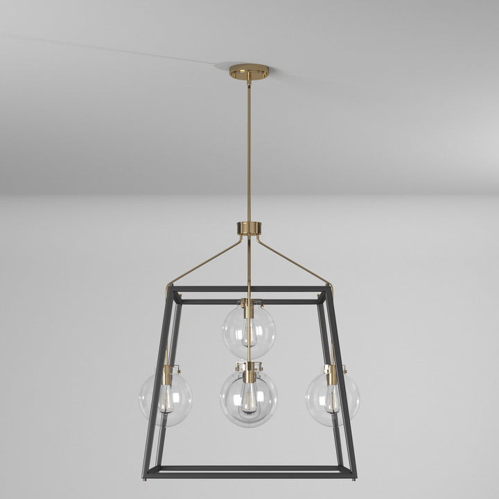 Artcraft Canada - AC11605VB - Five Light Chandelier - Bridgetown - Black & Harvest Brass