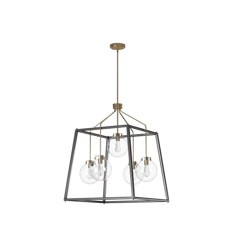 Artcraft Canada - AC11605VB - Five Light Chandelier - Bridgetown - Black & Harvest Brass