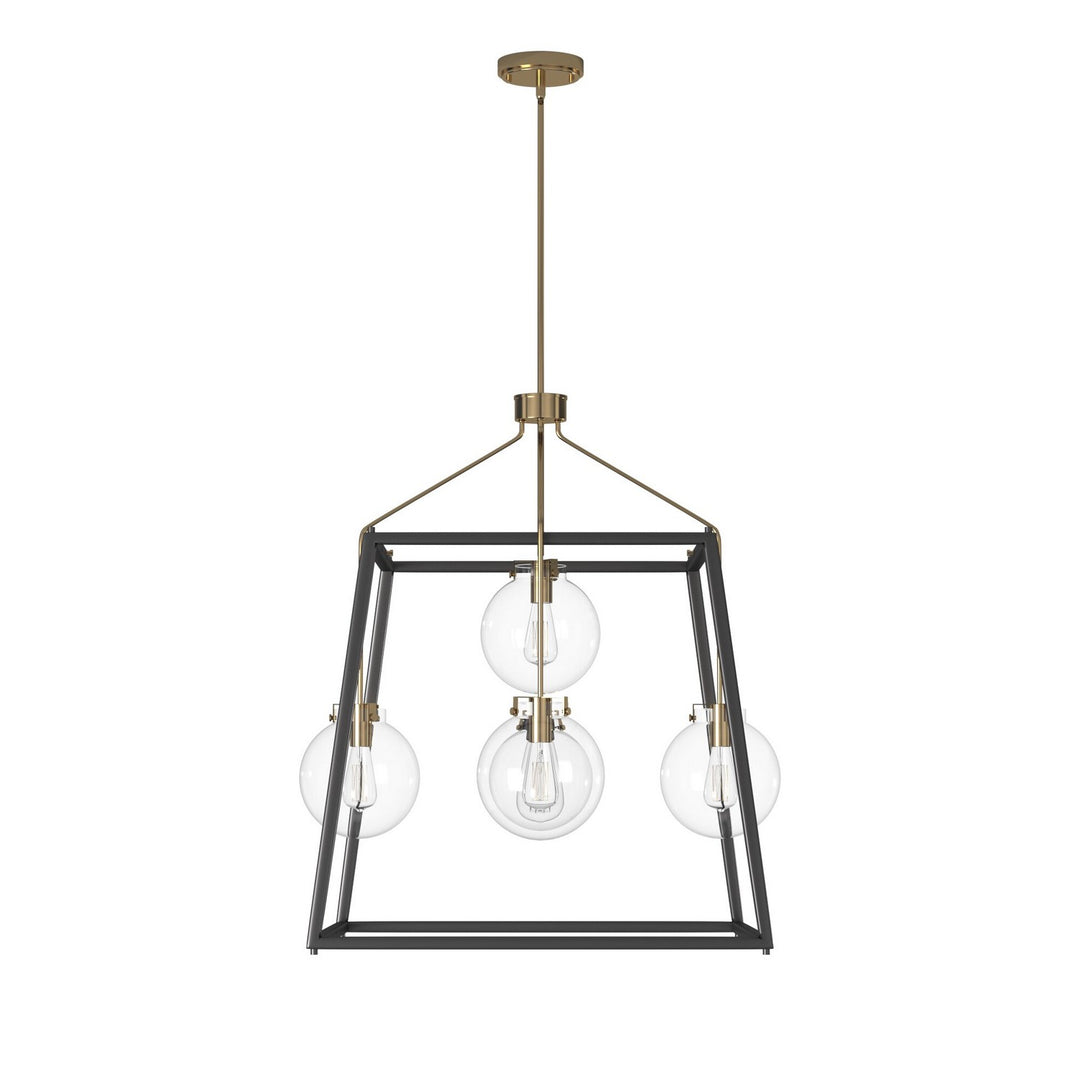 Artcraft Canada - AC11605VB - Five Light Chandelier - Bridgetown - Black & Harvest Brass