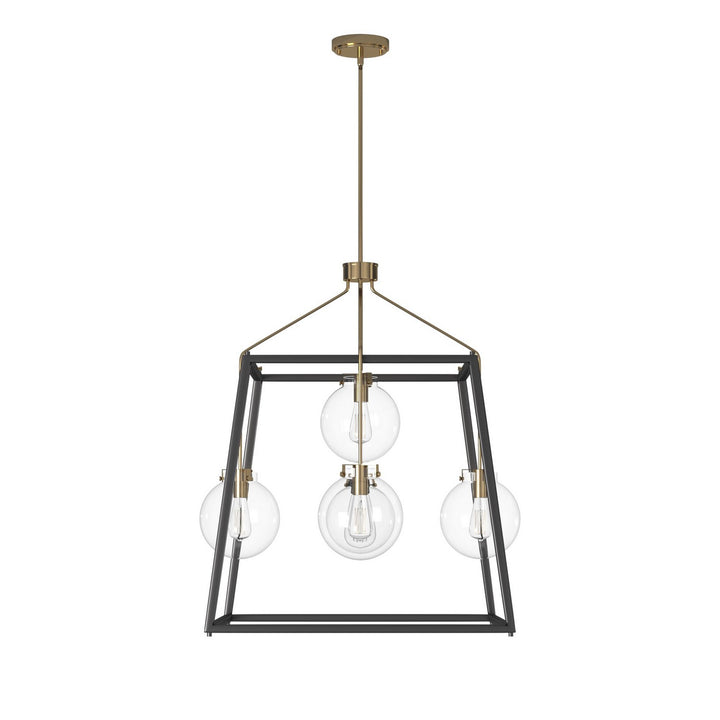 Artcraft Canada - AC11605VB - Five Light Chandelier - Bridgetown - Black & Harvest Brass