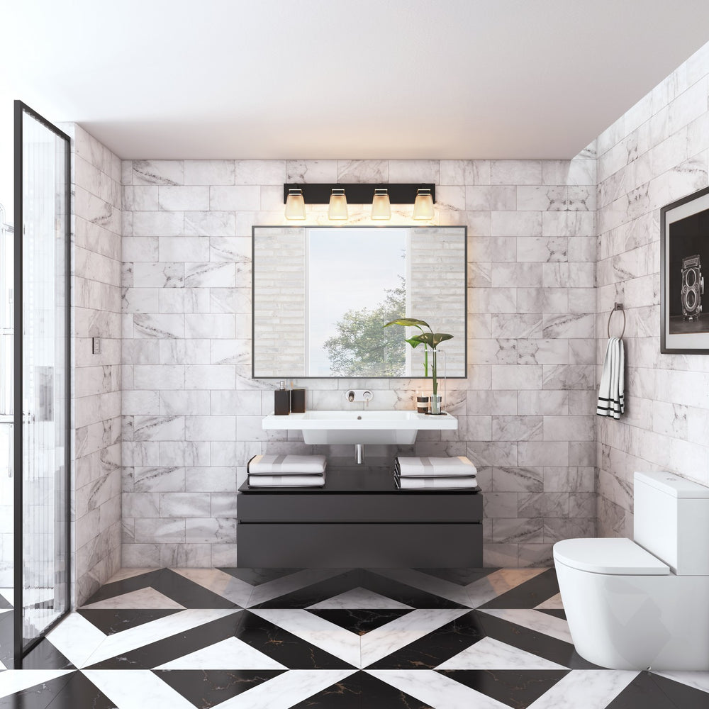 Artcraft Canada - AC11614BN - Four Light Wall Mount - Eastwood - Black & Brushed Nickel