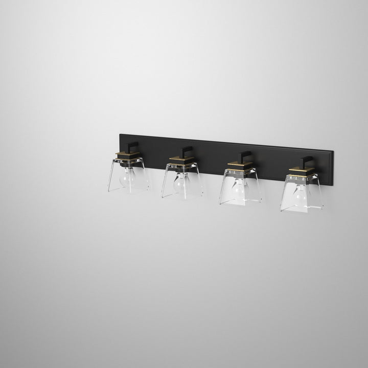 Artcraft Canada - AC11614VB - Four Light Wall Mount - Eastwood - Black & Brass