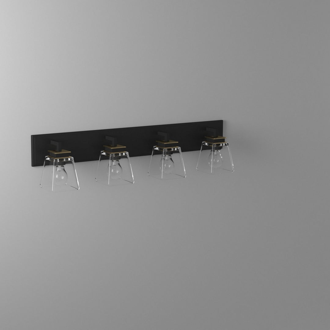 Artcraft Canada - AC11614VB - Four Light Wall Mount - Eastwood - Black & Brass