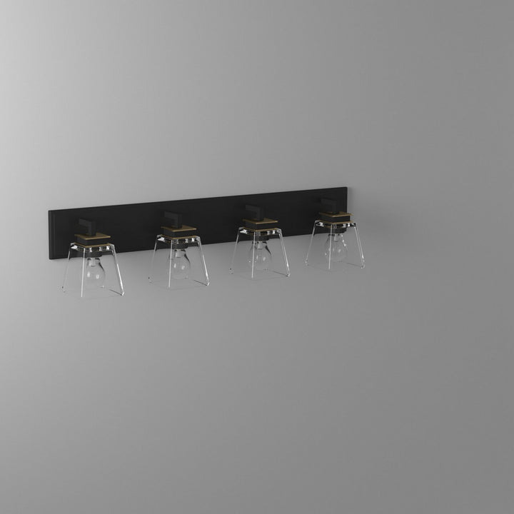 Artcraft Canada - AC11614VB - Four Light Wall Mount - Eastwood - Black & Brass