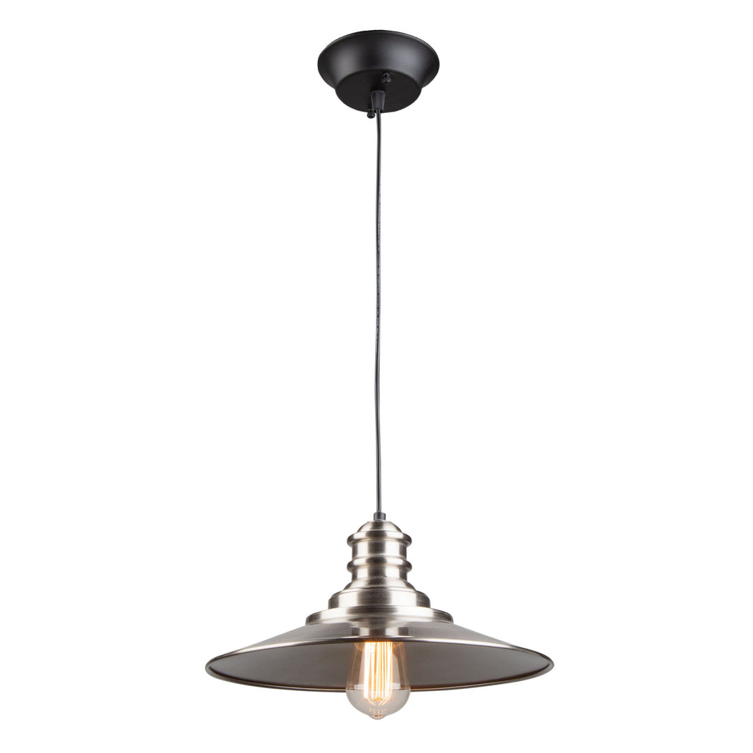 Broxton One Light Pendant in Brushed Nickel - available from The Lighting Shoppe, trusted by Canadian homeowners