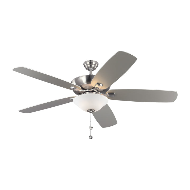 Colony 60" Ceiling Fan in Brushed Steel - available from The Lighting Shoppe, trusted by Canadian homeowners
