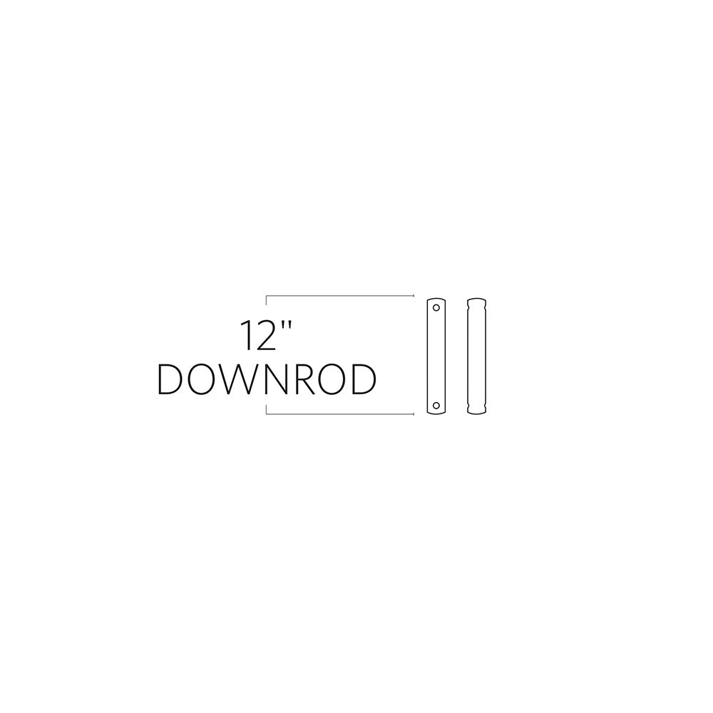 Visual Comfort Fan Canada - DR12SN - Downrod - Universal - Satin Nickel