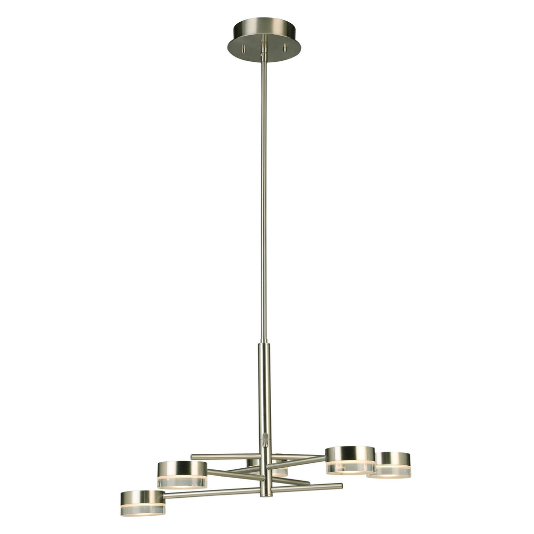 Transton LED Chandelier in Brushed Nickel Eglo Canada