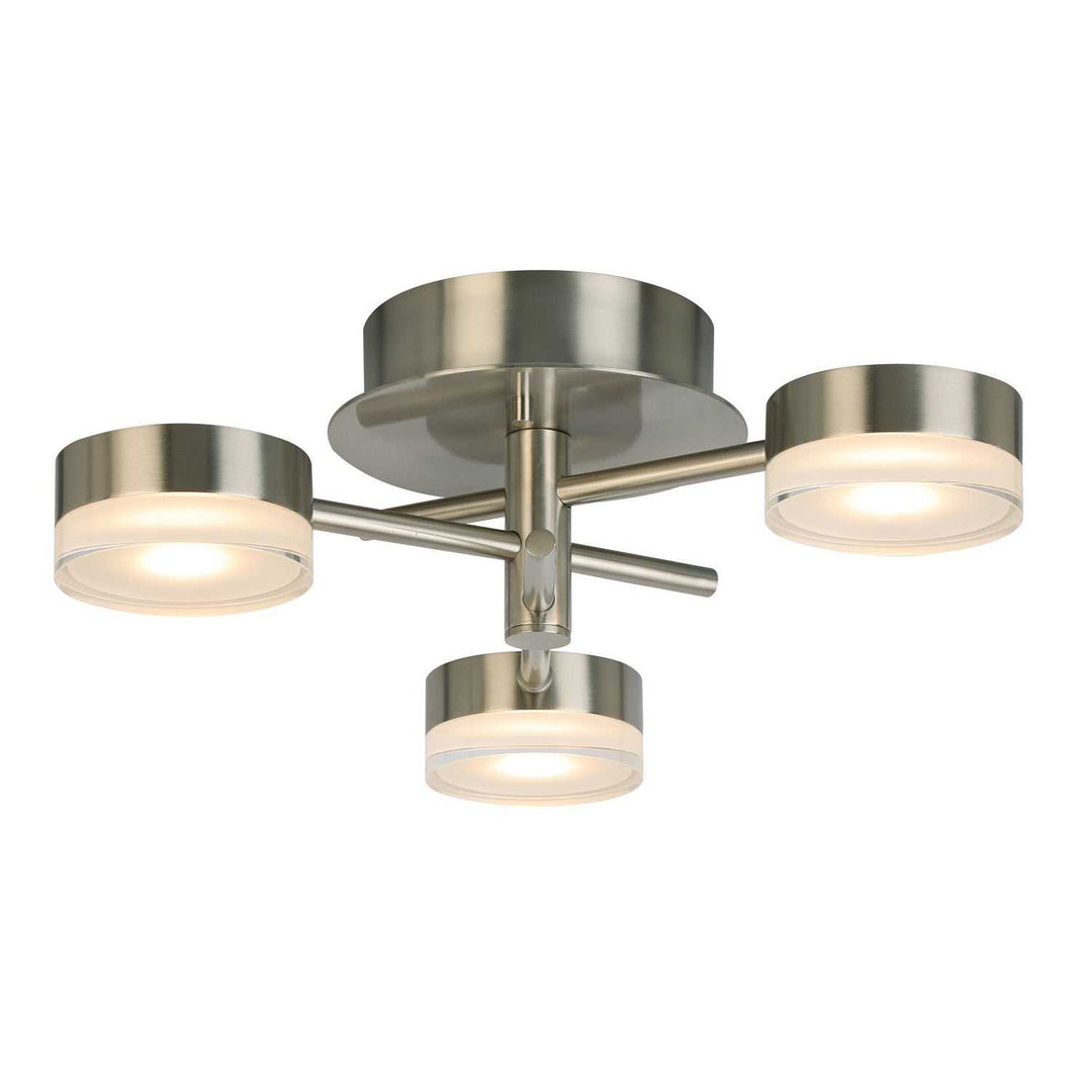Transton LED Ceiling Mount in Brushed Nickel Eglo Canada