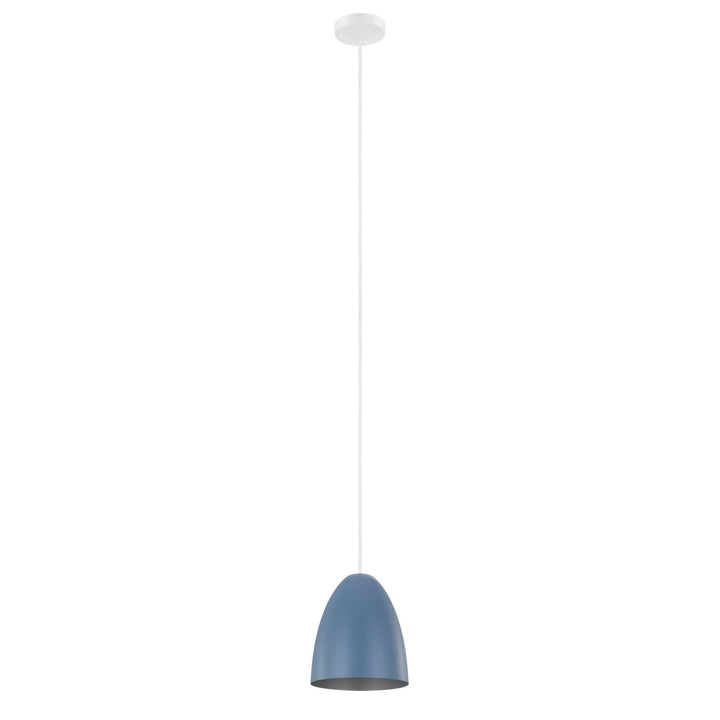 Eglo Canada - 204084A - One Light Pendant - Sarabia - Pastel Dark Blue, Silver
