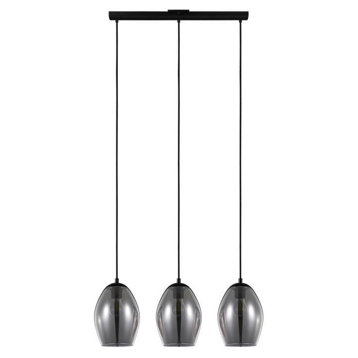 Eglo Canada - 204238A - Three Light Pendant - Estanys - Matte Black