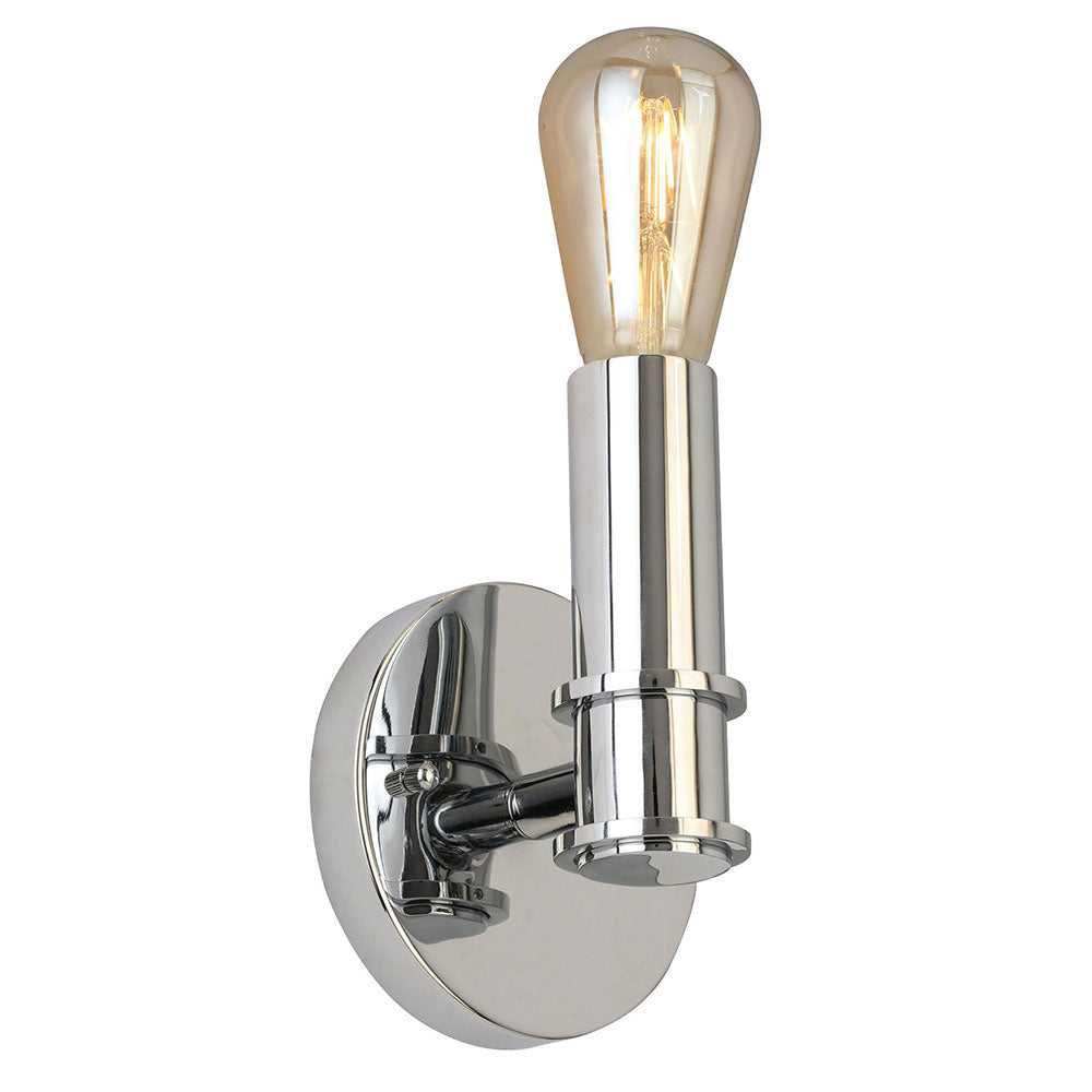 Drucker One Light Wall Sconce in Chrome Eglo Canada