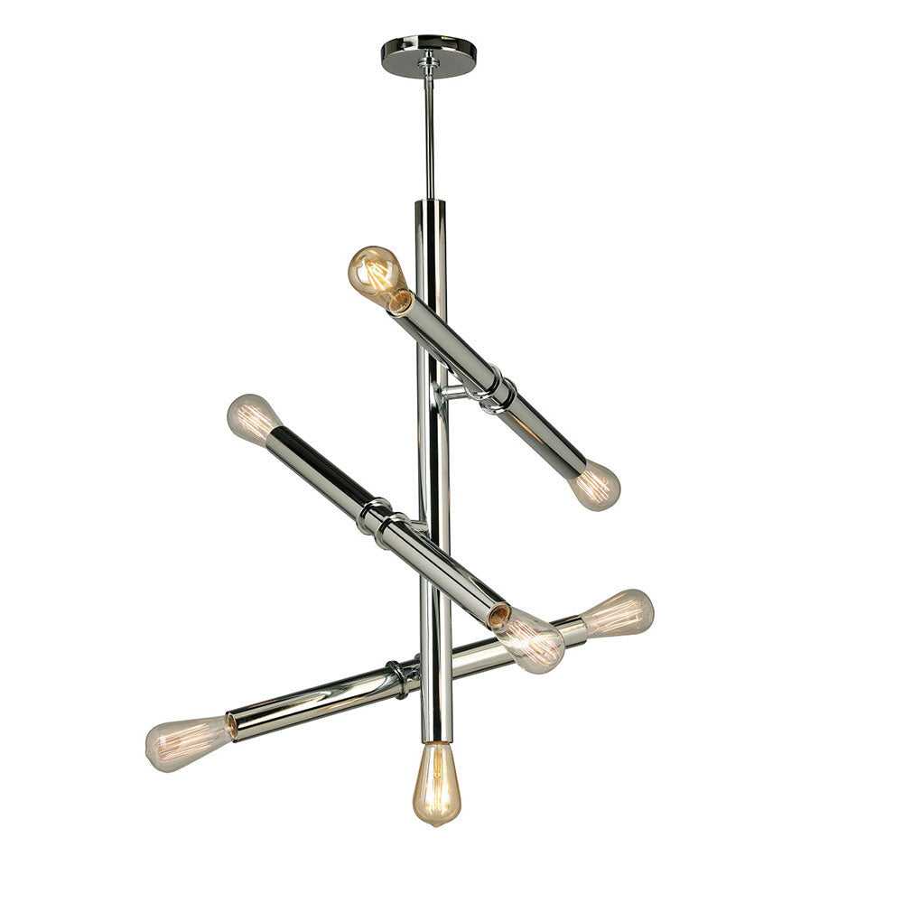 Drucker Seven Light Pendant in Chrome Eglo Canada