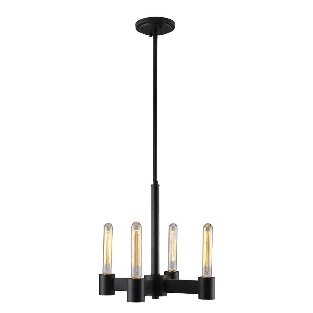 Broyles Four Light Chandelier in Matte Black Eglo Canada