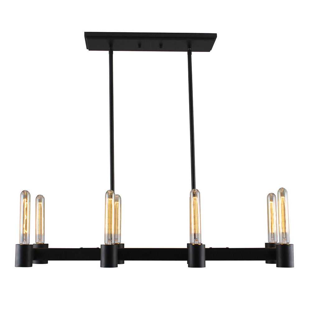 Broyles Eight Light Pendant in Matte Black Eglo Canada