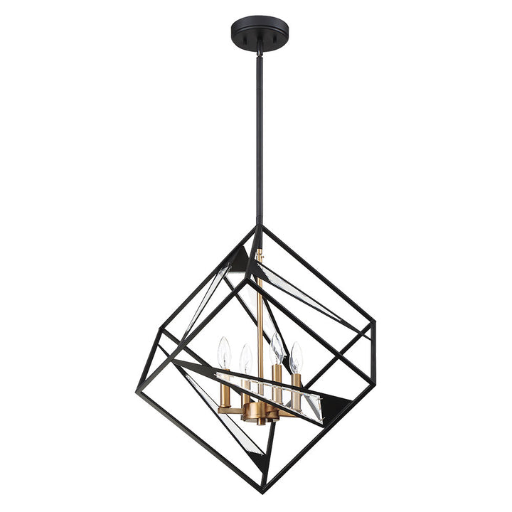 Eglo Canada - 204586A - Four Light Pendant - Corrietes - Matte Black