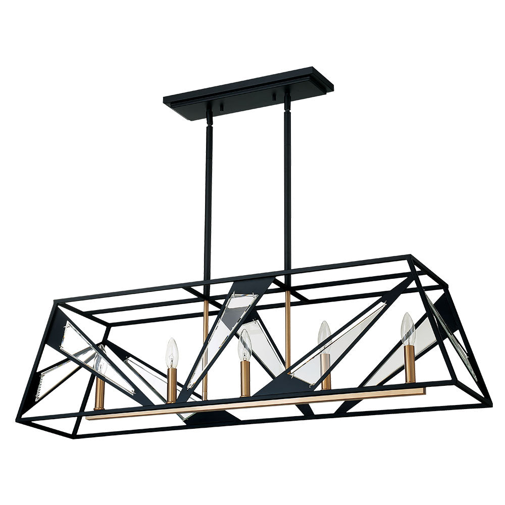 Eglo Canada - 204589A - Five Light Pendant - Corrietes - Matte Black