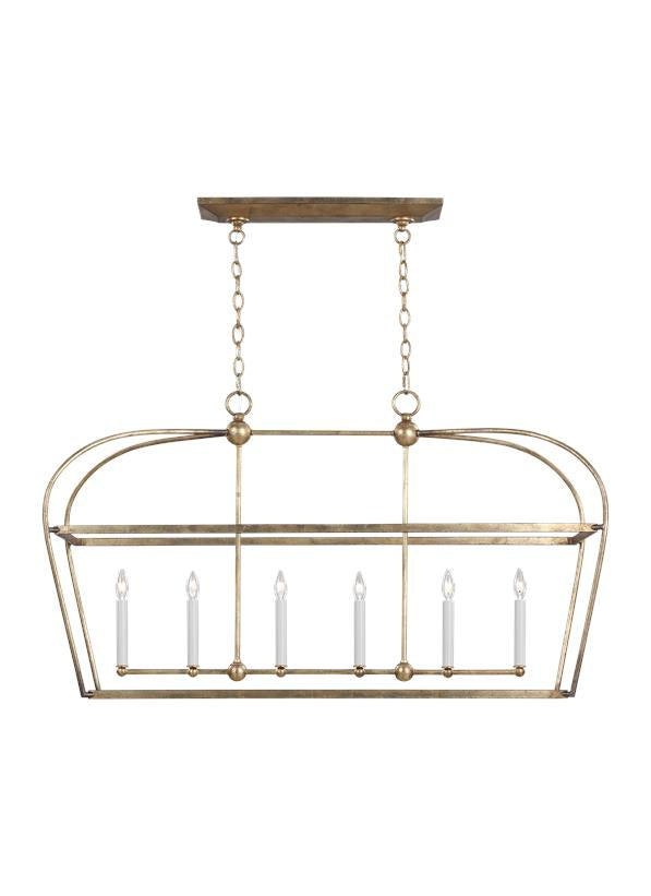 Stonington Six Light Chandelier in Antique Gild - available from The Lighting Shoppe, trusted by Canadian homeowners