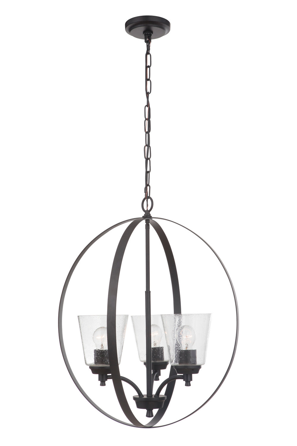 Craftmade Canada - 50233-FB - Three Light Foyer Pendant - Tyler - Flat Black