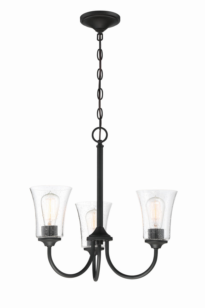 Craftmade Canada - 50423-FB - Three Light Chandelier - Gwyneth - Flat Black