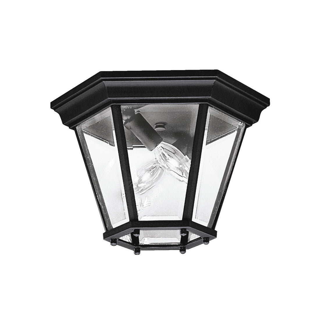 Kichler Canada - 9850BK - Two Light Outdoor Ceiling Mount - Madison - Black