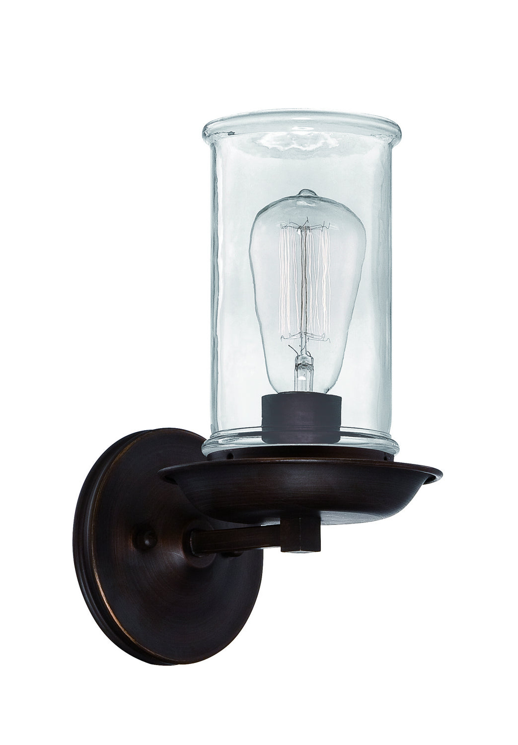 Thornton One Light Wall Sconce in Aged Bronze Brushed - available from The Lighting Shoppe, trusted by Canadian homeowners