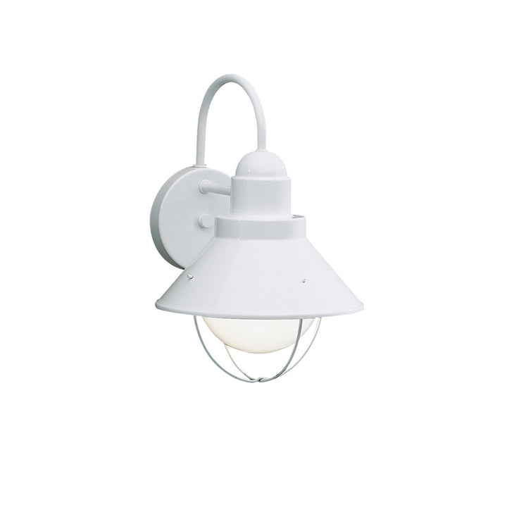 Kichler Canada - 9022WH - One Light Outdoor Wall Mount - Seaside - White
