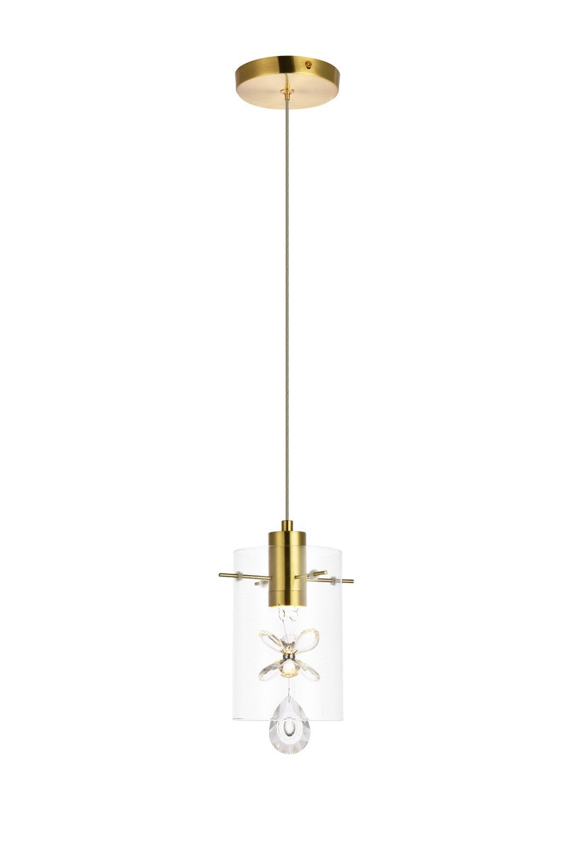 Hana LED Pendant in Gold - available from The Lighting Shoppe, trusted by Canadian homeowners