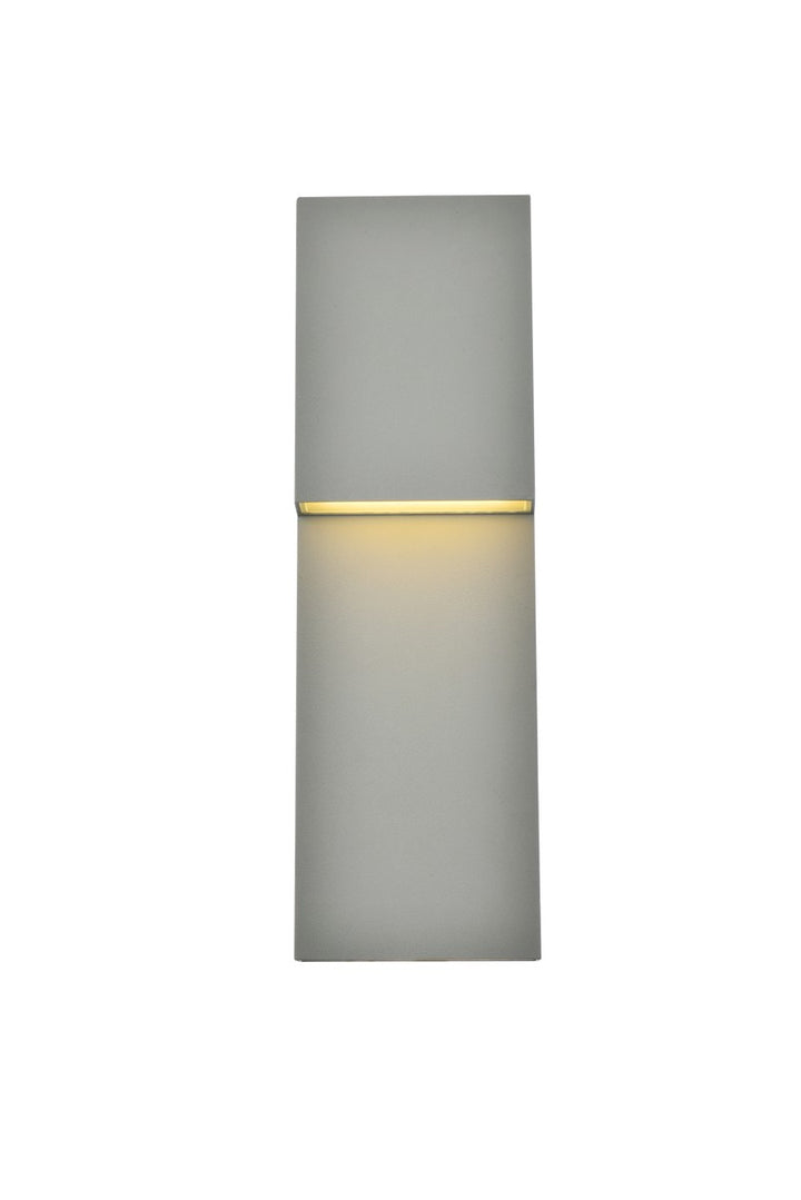 Raine LED Outdoor Wall Lamp in Silver - available from The Lighting Shoppe, trusted by Canadian homeowners